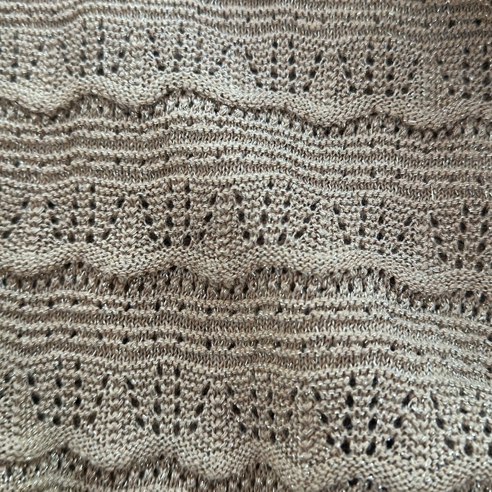 Style & Co Tan Ribbed Boxy Blouse - Picture 7 of 7